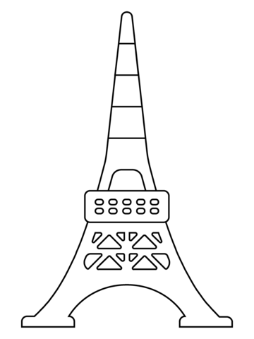 Tokyo Tower Emoji From Sightseeing Coloring Page